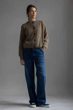 Cardigan - Eden Raglan Linseed