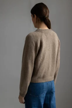 Cardigan - Eden Raglan Linseed