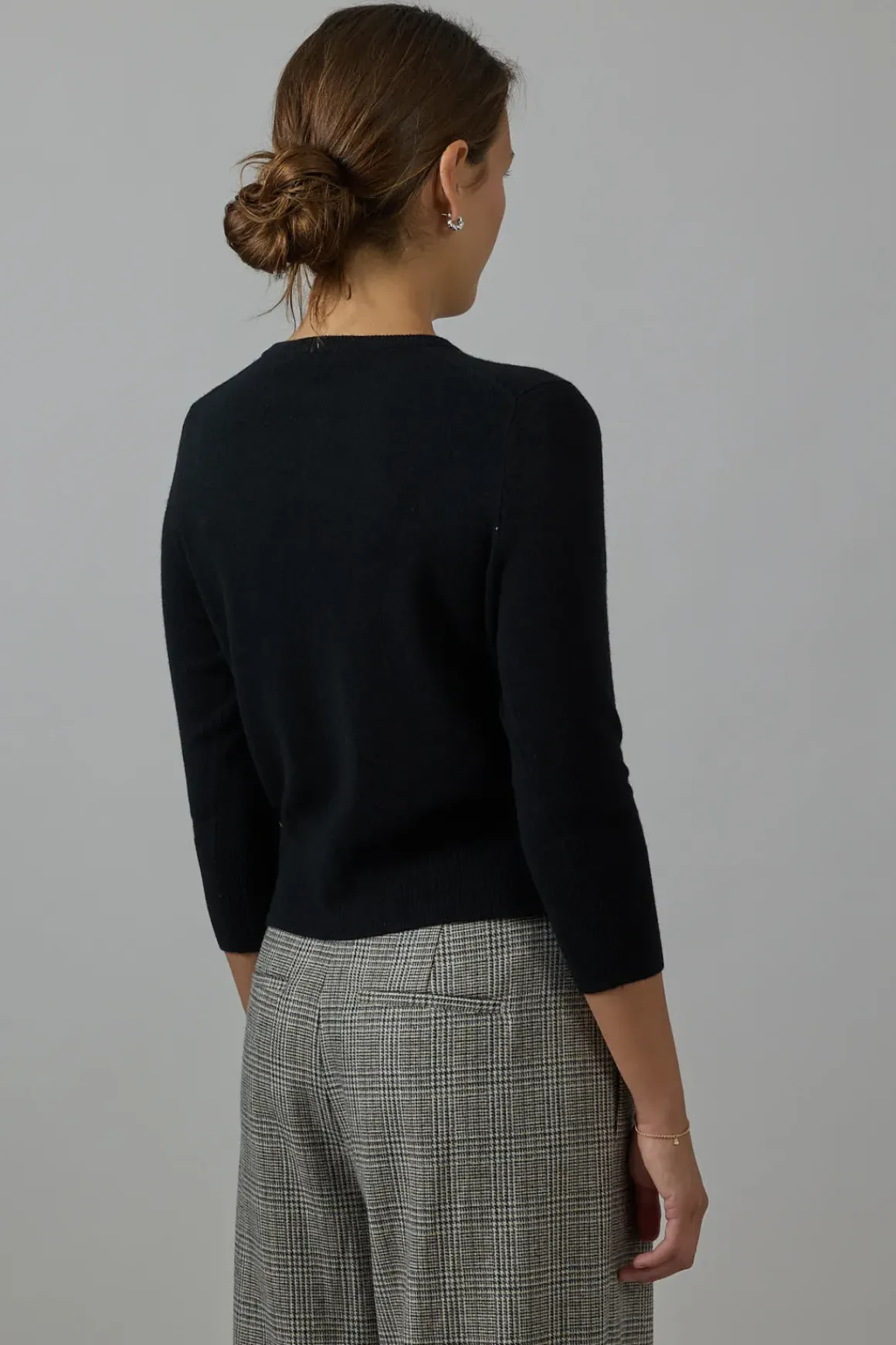 Cardigan - Pearl Button Black