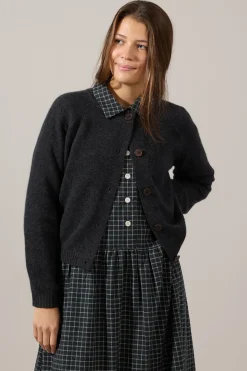 Cardigan - Raglan Charcoal