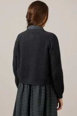 Cardigan - Raglan Charcoal