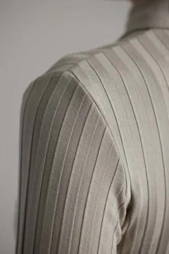 Cardigan - Rib L/S Collared Button Up