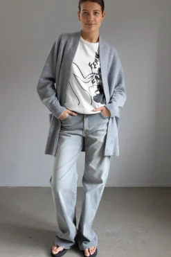 Cardigan - Shawl Collar Grey