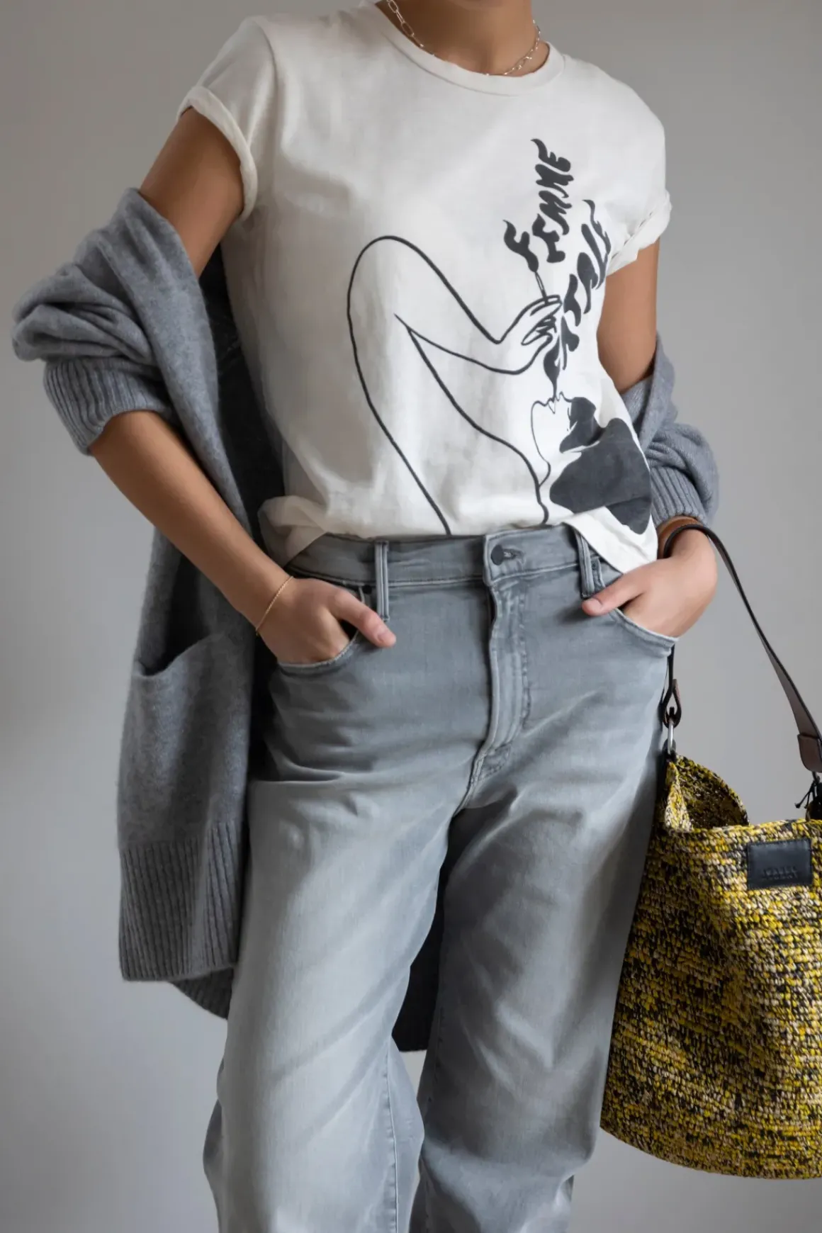 Cardigan - Shawl Collar Grey