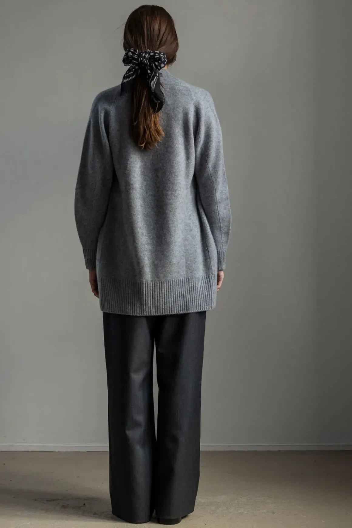 Cardigan - Shawl Collar Grey