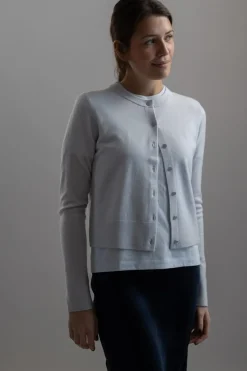 Cardigan - Tipped Half Moon