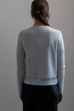 Cardigan - Tipped Half Moon