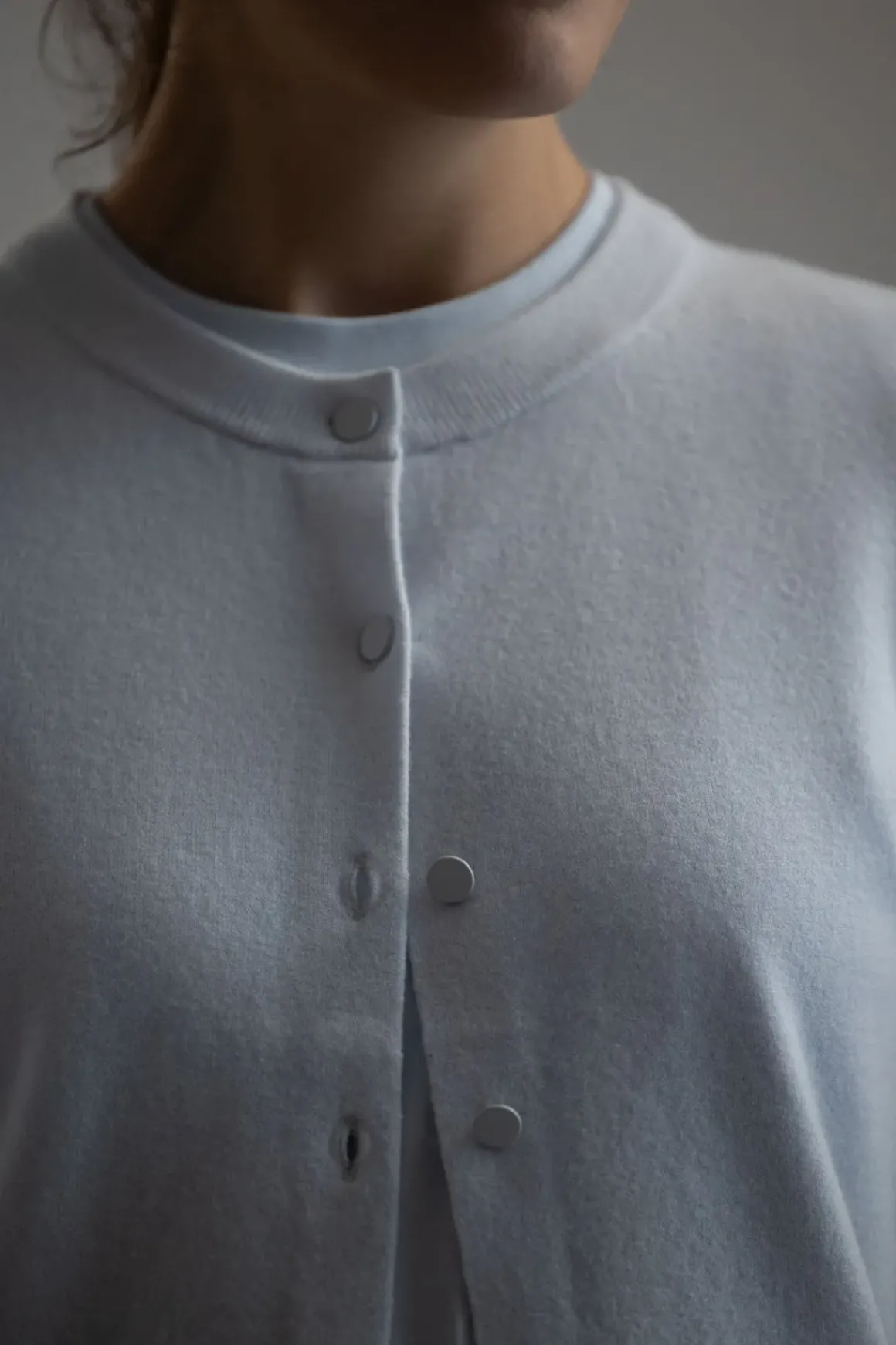 Cardigan - Tipped Half Moon