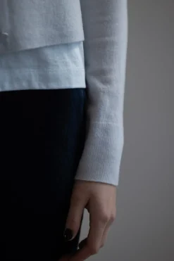 Cardigan - Tipped Half Moon