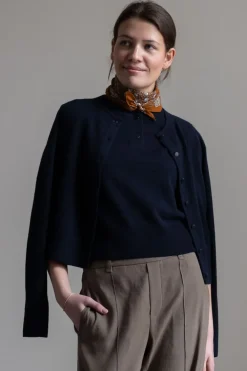 Cardigan - Tipped Half Moon Coastal