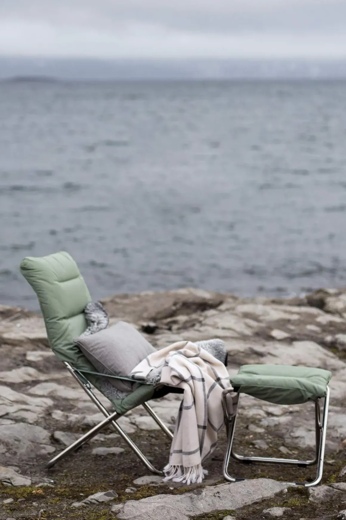 Fotskammel - Chico Soft m/Pute Sage Green