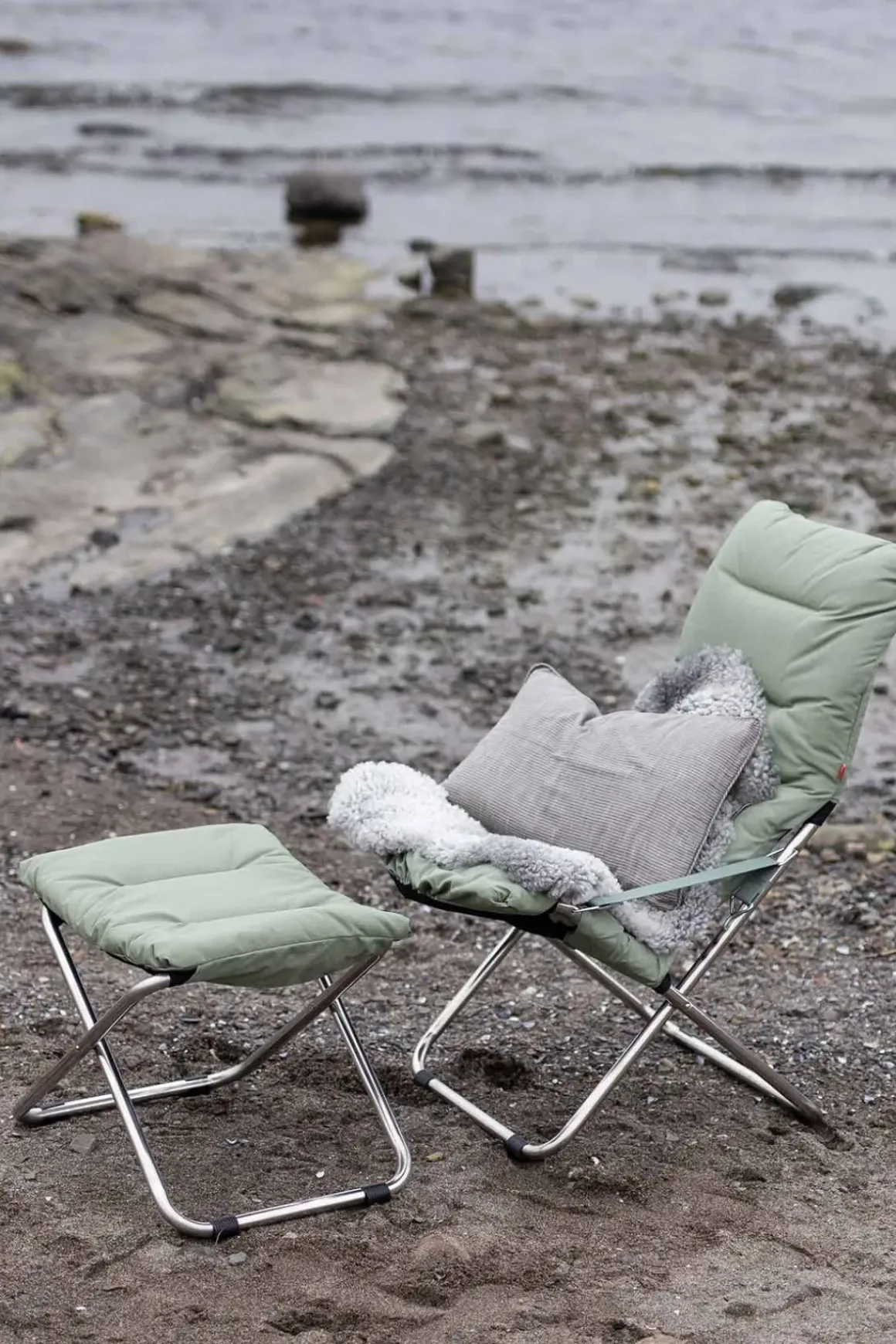 Fotskammel - Chico Soft m/Pute Sage Green