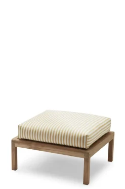 Fotskammel - Virkelyst H43cm Golden Yellow Stripe