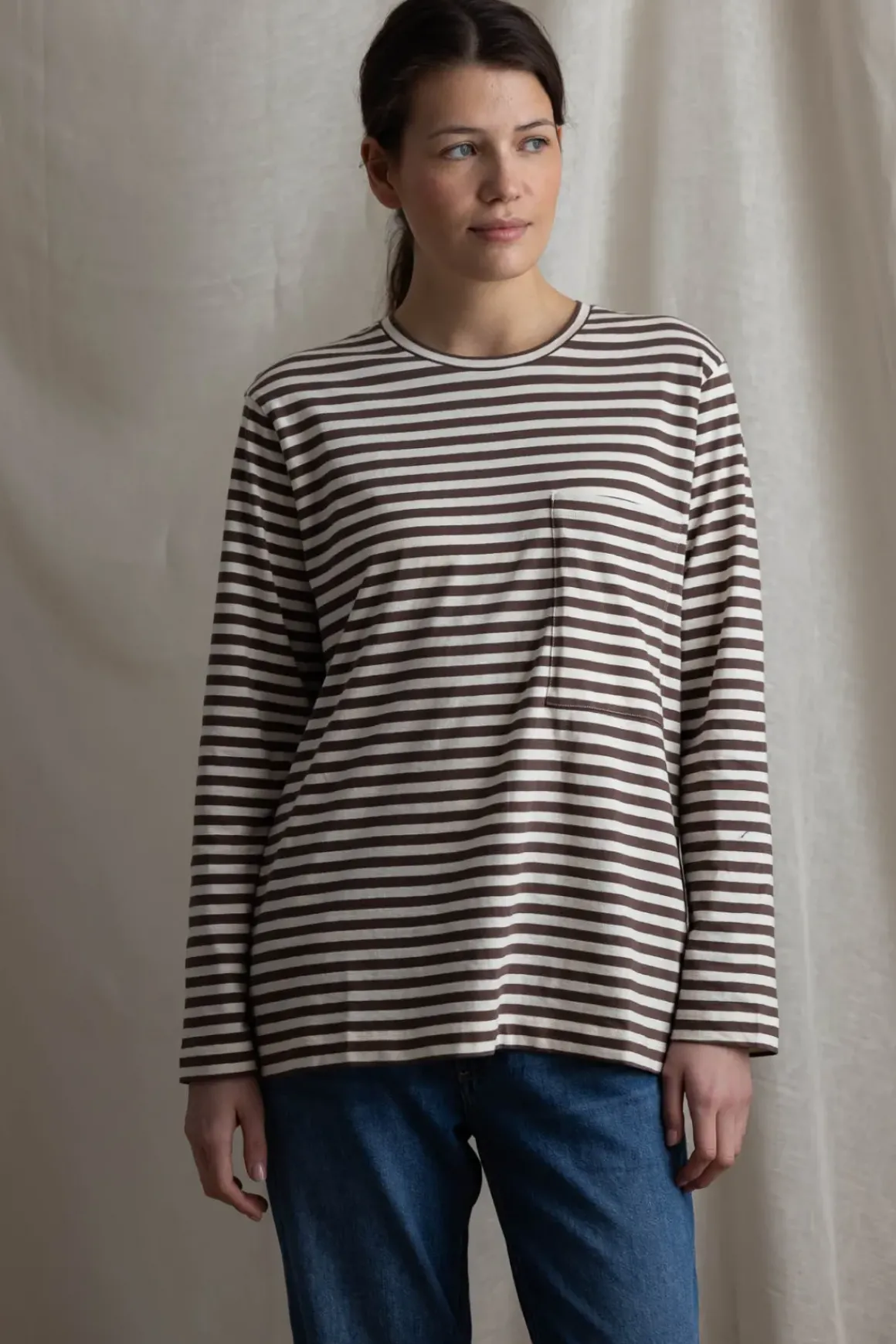 Genser - Circular Long Sleeve Mix Coffee