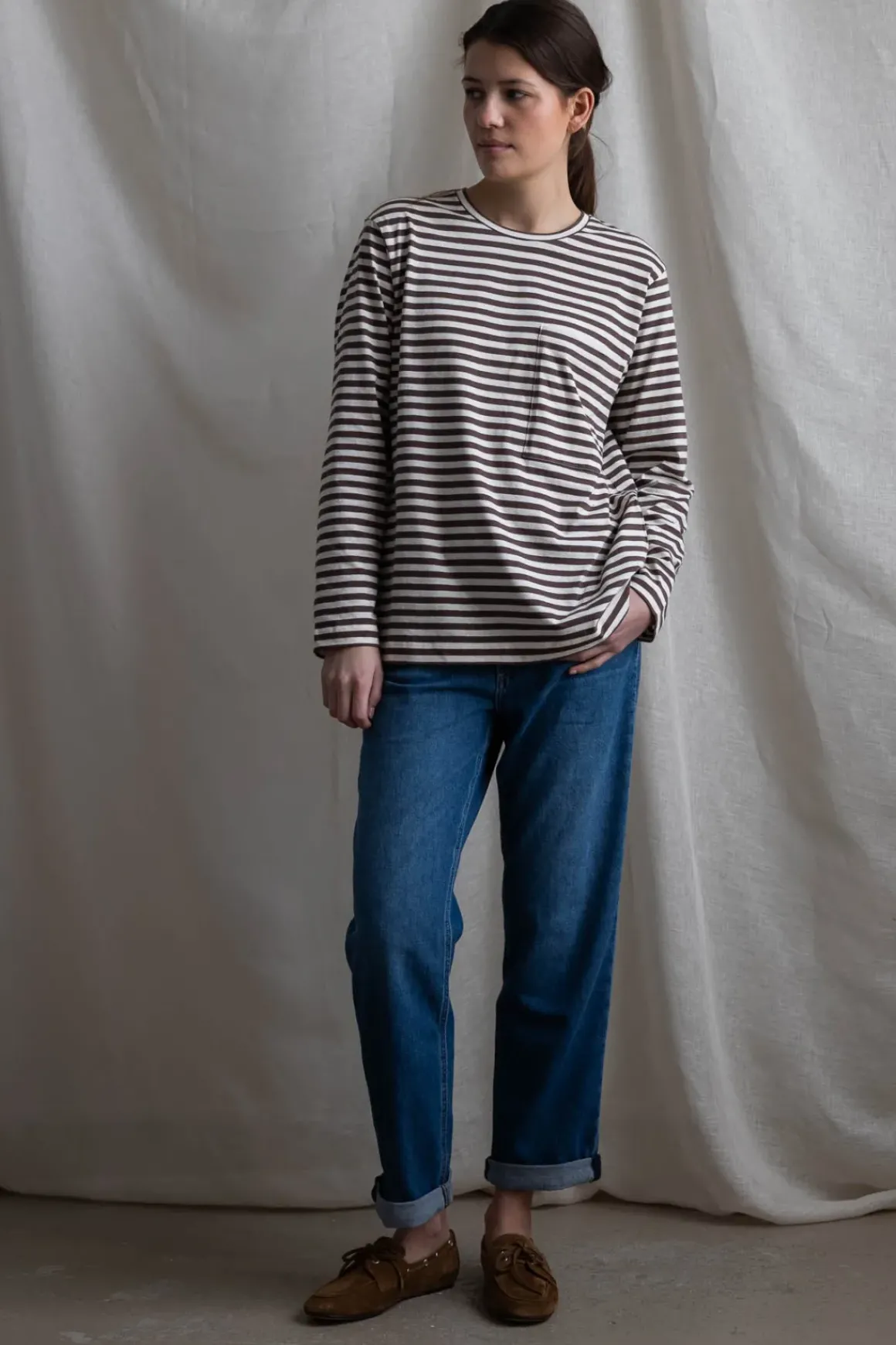 Genser - Circular Long Sleeve Mix Coffee