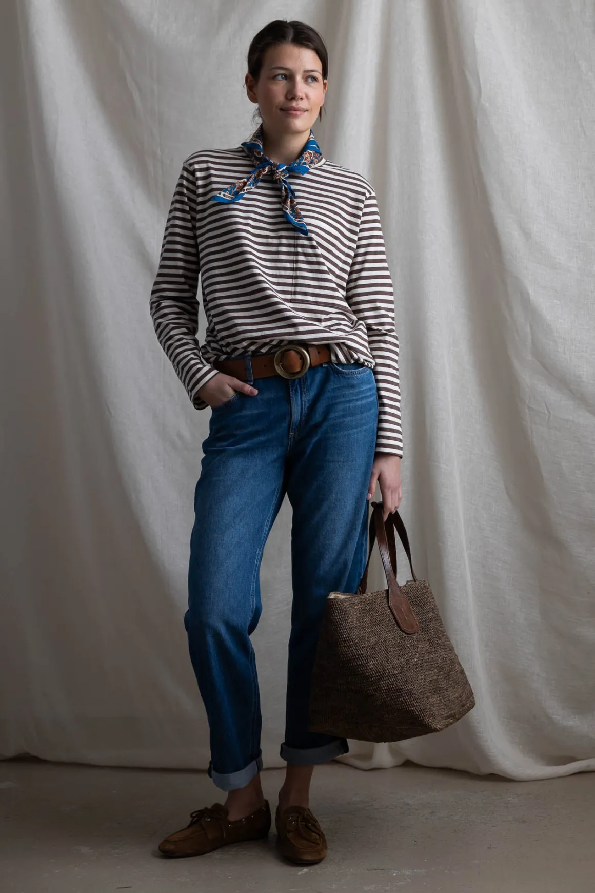 Genser - Circular Long Sleeve Mix Coffee