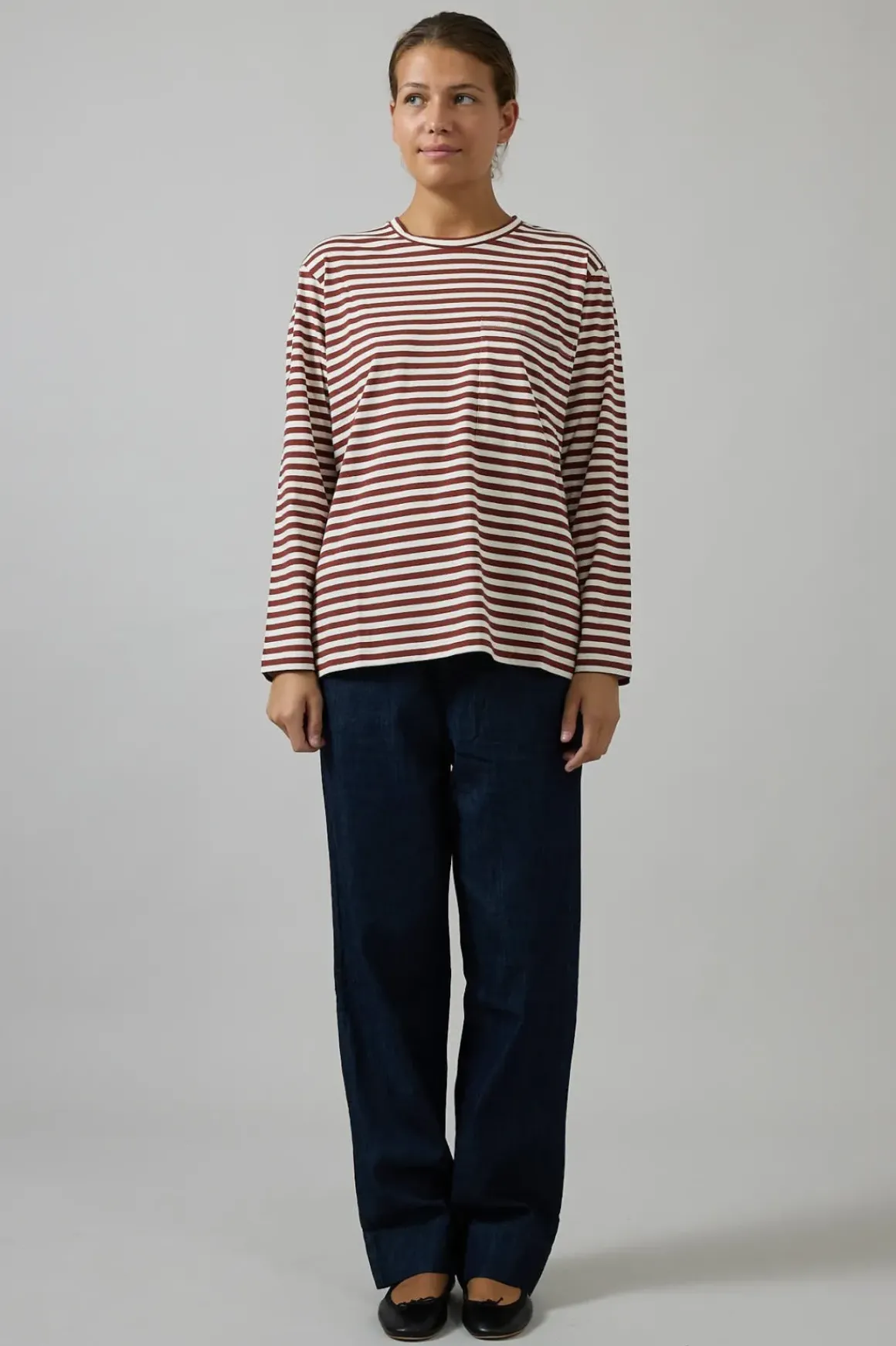 Genser - Circular Long Sleeve Mix Rust