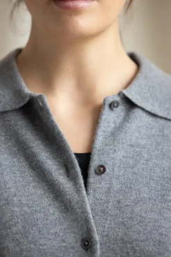 Genser - Monterey Button Down Polo Gray Melange