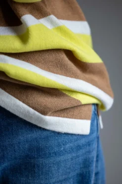 Genser - Striped Rugby Lemon/Almond