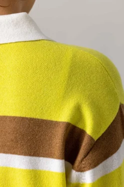 Genser - Striped Rugby Lemon/Almond