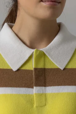 Genser - Striped Rugby Lemon/Almond