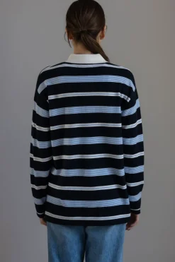 Genser - Striped Rugby Midnight Kombo