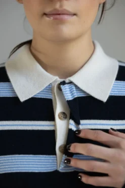 Genser - Striped Rugby Midnight Kombo