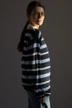 Genser - Striped Rugby Midnight Kombo