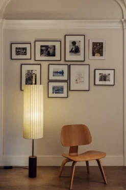 Gulvlampe - Dórica Dark Brown/Natural Ribbon