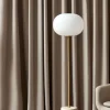 Gulvlampe - JWDA Travertine/Brushed Brass