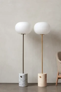 Gulvlampe - JWDA White Marble/Bronzed Brass
