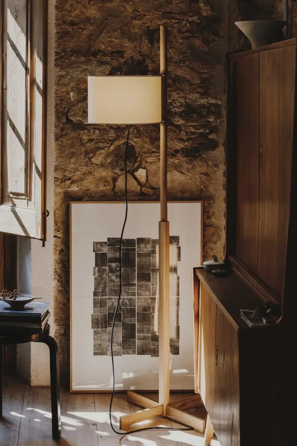 Gulvlampe - TMM Natural Oak White Parchment