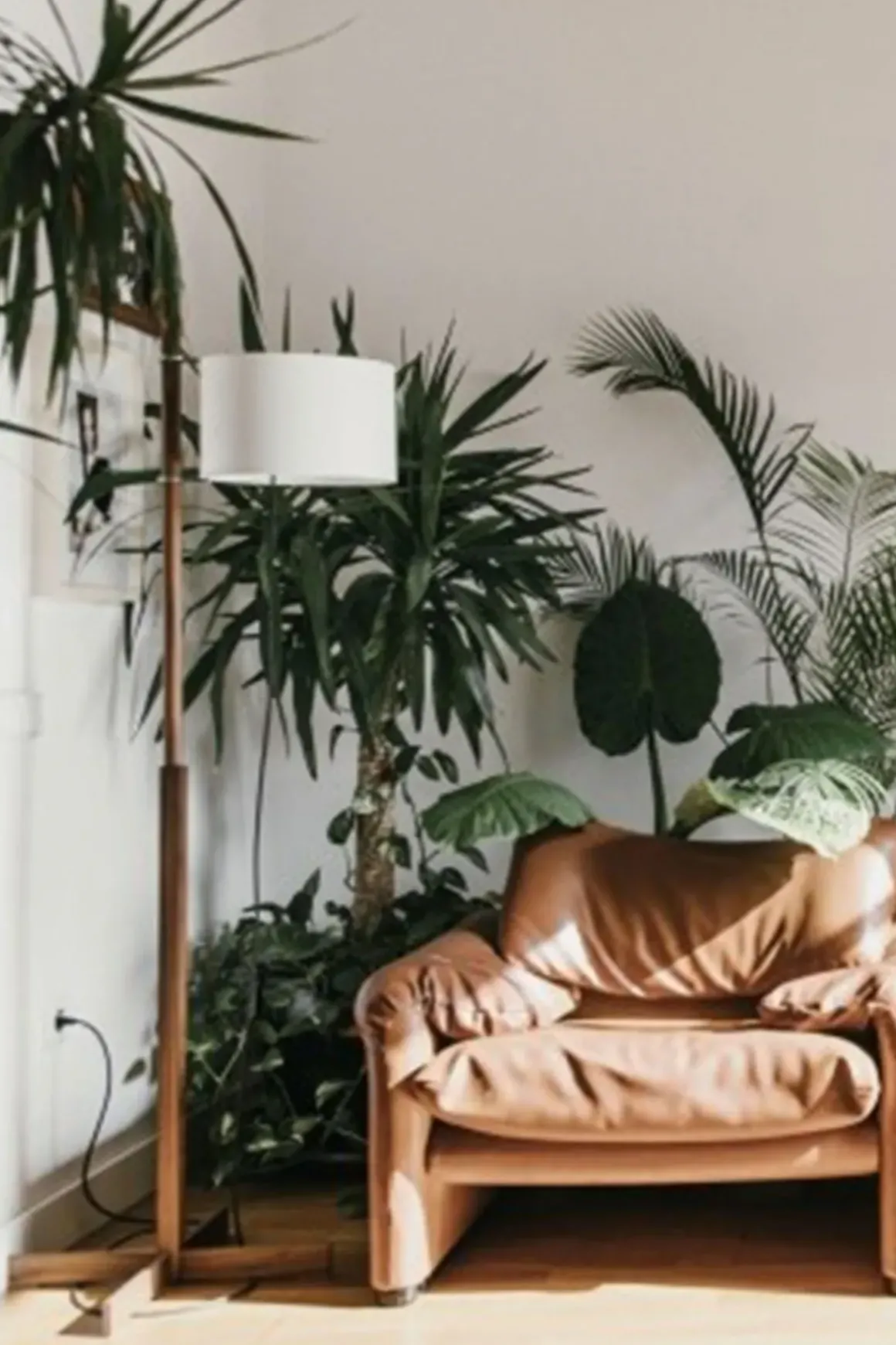 Gulvlampe - TMM Natural Oak White Parchment