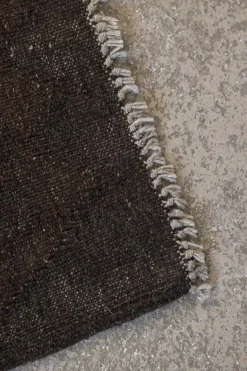 Gulvteppe - Kelim No.35 287x205cm Dark Grey/Brown/Black