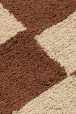 Gulvteppe - Mara Washable Rug Rust/Warm Sand 90x150cm