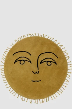 Gulvteppe - Sun Tufted Rug Yellow Large dia130cm