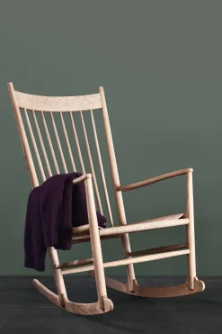 Gyngestol - J16 Natur Papirgarn / Såpet Eik