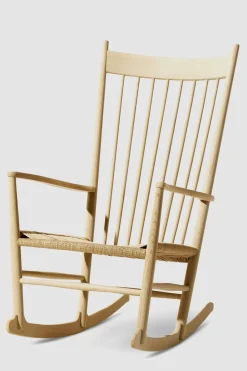 Gyngestol - J16 Natur Papirgarn / Såpet Eik