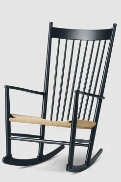 Gyngestol - J16 Natur Papirgarn / Sortlakkert