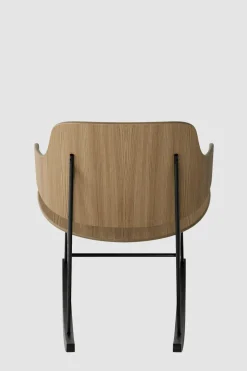 Gyngestol - The Penguin Black Steel, Natural Oak