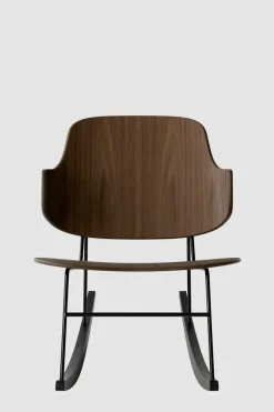 Gyngestol - The Penguin Black Steel, Walnut