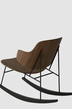 Gyngestol - The Penguin Black Steel, Walnut