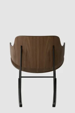 Gyngestol - The Penguin Black Steel, Walnut