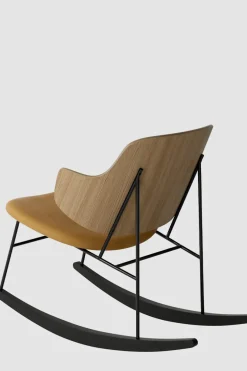 Gyngestol - The Penguin Rocking Chair Dakar 250, Black Steel, Natural Oak