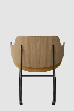 Gyngestol - The Penguin Rocking Chair Dakar 250, Black Steel, Natural Oak