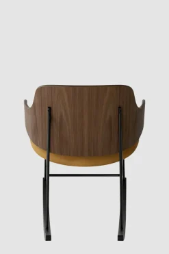 Gyngestol - The Penguin Rocking Chair Dakar 250, Black Steel, Walnut