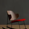 Gyngestol - The Penguin Rocking Chair 600 Hallingdal, Black Steel, Walnut