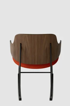 Gyngestol - The Penguin Rocking Chair 600 Hallingdal, Black Steel, Walnut