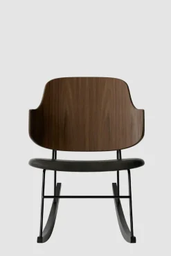 Gyngestol - The Penguin Rocking Chair Dakar 842, Black Steel, Walnut