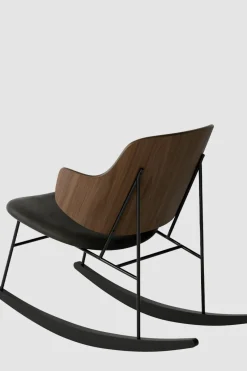 Gyngestol - The Penguin Rocking Chair Dakar 842, Black Steel, Walnut
